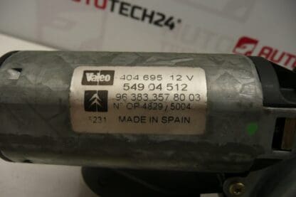 Motor Limpiaparabrisas Trasero Valeo Citroën C5 I II Familiar 9638335780 6405K1