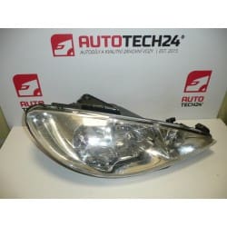 P faro Peugeot 206 H7 + H7 9628666780 6205S9