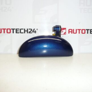 Manija de la puerta delantera izquierda Citroën C1 Peugeot 107 azul met. 9101AK